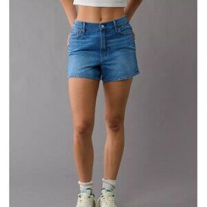 American Eagle Strigid Super High-Waisted Relaxed Denim Short Size 8
